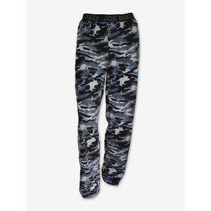 Joe Boxer Micro Fleece Pants Printed In Blue And Black Camo Size L NWT